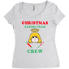 christmas baking team crew angel Women's Triblend Scoop T-shirt