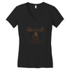 vitruvian robot Women's V-Neck T-Shirt