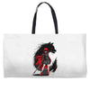 red revenge Weekender Totes