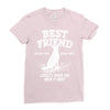 Best Friend German Shepherd Ladies Fitted T-Shirt