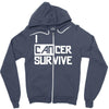 i can survive cancer Zipper Hoodie