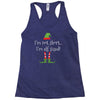 i'm not short i'm elf sized Racerback Tank