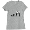 stop following me monkey Ladies Fitted T-Shirt