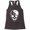 yin yang skull (2) Racerback Tank