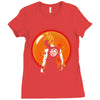 Goku Super Saiyan Dragon Ball 4 star Ladies Fitted T-Shirt