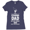i'm a fishing dad   daddy Ladies Fitted T-Shirt