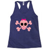 fummy pink skull long sleeve Racerback Tank