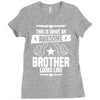 Awesome Brother Looks Like Ladies Fitted T-Shirt