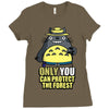 protect the forest (2) Ladies Fitted T-Shirt