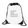 a litle life book Drawstring Bags