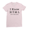 i know html Ladies Fitted T-Shirt