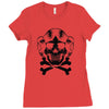space princess skull Ladies Fitted T-Shirt