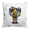 stay squirrely Throw Pillow