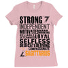 Strong Independent Motivated Sagittarius Ladies Fitted T-Shirt