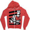 alcohol blanc Zipper Hoodie