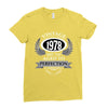 vintage quality without compromise 1978 aged to perfection Ladies Fitted T-Shirt