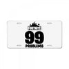 fortnite 99 problems - black License Plate