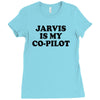 jarvis is my co pilot Ladies Fitted T-Shirt