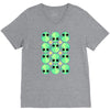 sad alien and daisy nineties grunge pattern V-Neck Tee