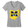 ohio for michigan Women's V-Neck T-Shirt