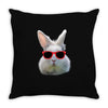 Easter Bunny Face Too Hip To Hop Throw Pillow