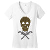 skull bullets Women's V-Neck T-Shirt