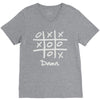 tic tac toe draw V-Neck Tee