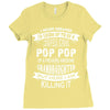 Super Cool Pop Pop Of A Freaking Awesome Granddaughter Ladies Fitted T-Shirt