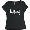 love  funny weapons retro war urban art guns knife cool peace Women's Triblend Scoop T-shirt