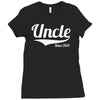 uncle since 2013 Ladies Fitted T-Shirt