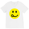 skydiving face V-Neck Tee