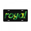 royal License Plate