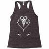 pixel tuxedo Racerback Tank