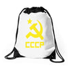 cccp ussr russia che revolution new Drawstring Bags