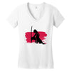 Wolf And Lady Women's V-Neck T-Shirt