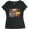dinosaur in newyork Women's Triblend Scoop T-shirt