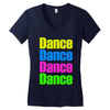 dance dance Women's V-Neck T-Shirt