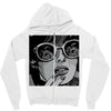 sad girl Zipper Hoodie