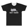 Cat Says Not Today All Over Men's T-shirt