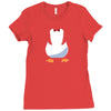 penguin suit Ladies Fitted T-Shirt