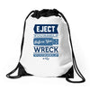 eject yourself Drawstring Bags