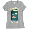 reading is fun Ladies Fitted T-Shirt