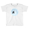 Biker Dinosaur - Dinosaur Riding A Bike To The Moon Toddler T-shirt
