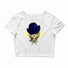 thug skull. Crop Top