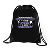 I Love Someone with Hodgkin's Cancer to The Moon and Back to Infinity Drawstring Bags