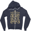love the lord your god heart soul mind Zipper Hoodie