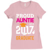 Class of 2017 Proud Auntie Graduation Ladies Fitted T-Shirt