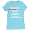 Smartass January Girl Ladies Fitted T-Shirt