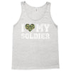 i love my soldier regular camouflage Tank Top