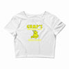 gump's lawn mowing service t shirt Crop Top